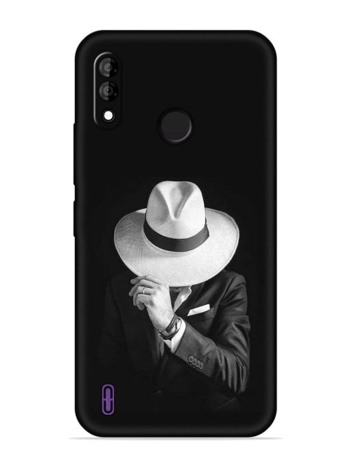 Men Under Hat Embossed Soft Silicone Case for Itel A47 Zapvi