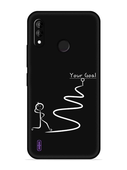 Your Goal Embossed Soft Silicone Case for Itel A47 Zapvi