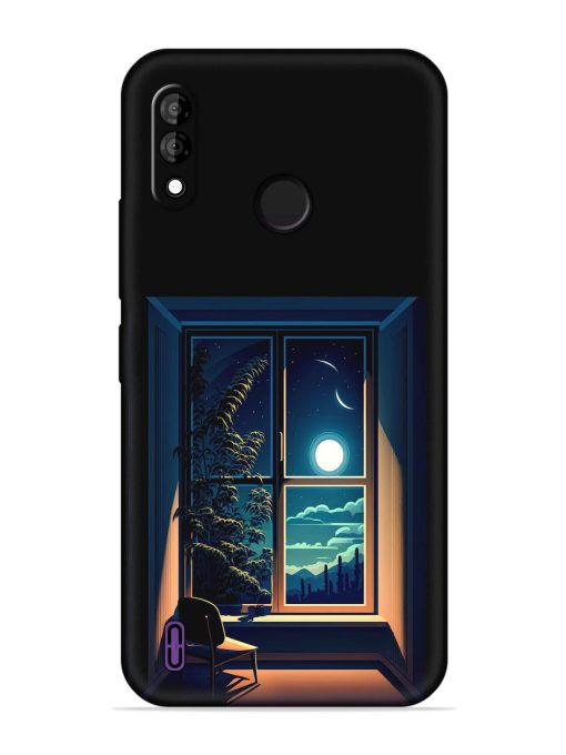 Night View At Window Embossed Soft Silicone Case for Itel A47 Zapvi