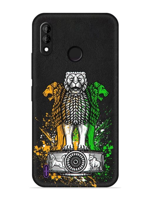 Pillars Of Ashoka Embossed Soft Silicone Case for Itel A47 Zapvi