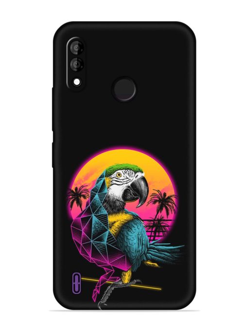 Rad Parrot Embossed Soft Silicone Case for Itel A47 Zapvi