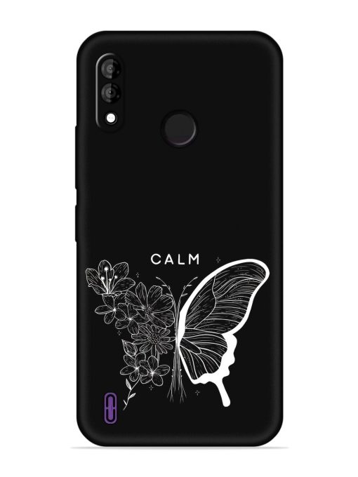 Calm Embossed Soft Silicone Case for Itel A47 Zapvi