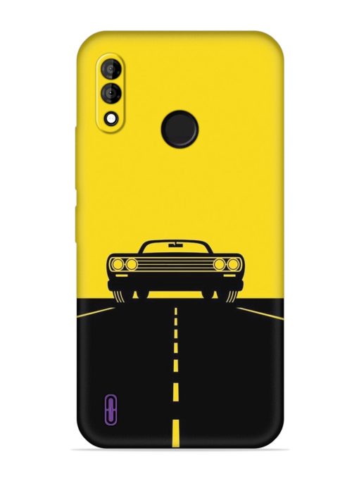 Classic Car Embossed Soft Silicone Case for Itel A47 Zapvi