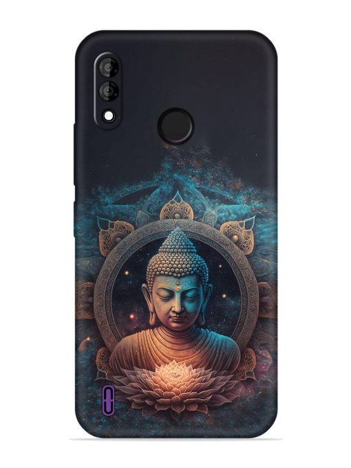 Gautam Buddha Embossed Soft Silicone Case for Itel A47 Zapvi