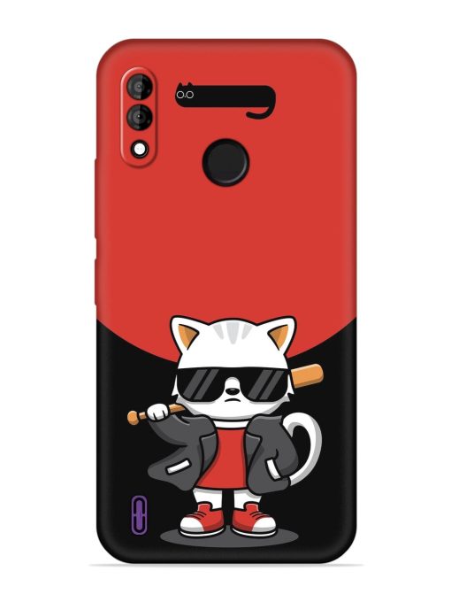 Cool Little Bear Cartoon Embossed Soft Silicone Case for Itel A47 Zapvi