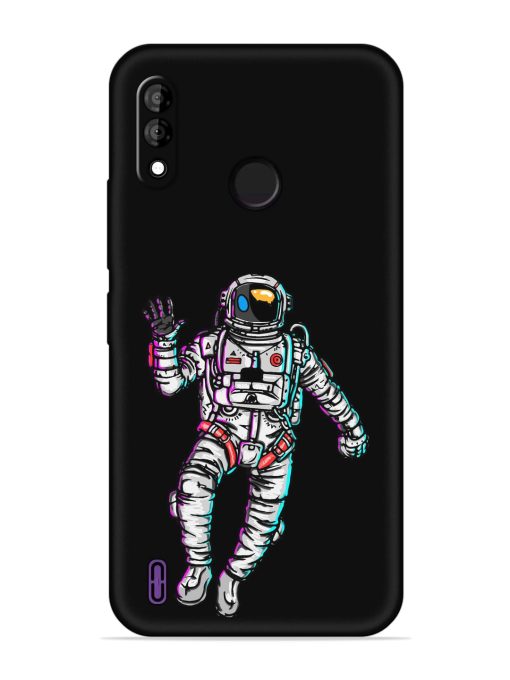 Spaceman Embossed Soft Silicone Case for Itel A47 Zapvi