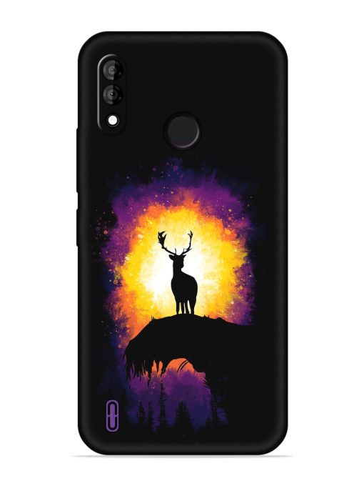 Elk Animal Art Embossed Soft Silicone Case for Itel A47