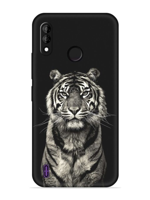 Tiger Art Embossed Soft Silicone Case for Itel A47