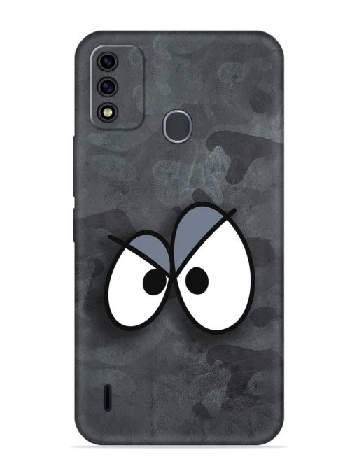 Big Eyes Night Mode Embossed Soft Silicone Case for Itel A48 Zapvi