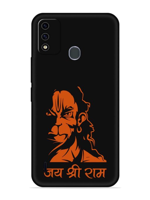 Angry Hanuman Embossed Soft Silicone Case for Itel A48 Zapvi