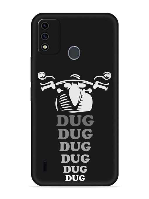 Dug Dug Dug Embossed Soft Silicone Case for Itel A48 Zapvi