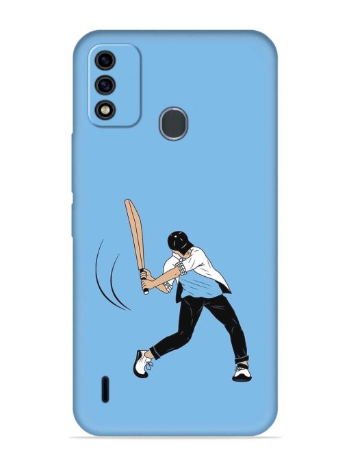 Cricket Gully Boy Embossed Soft Silicone Case for Itel A48 Zapvi