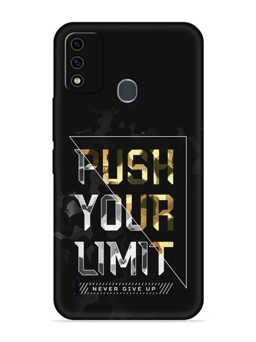 Push Your Limits Embossed Soft Silicone Case for Itel A48 Zapvi