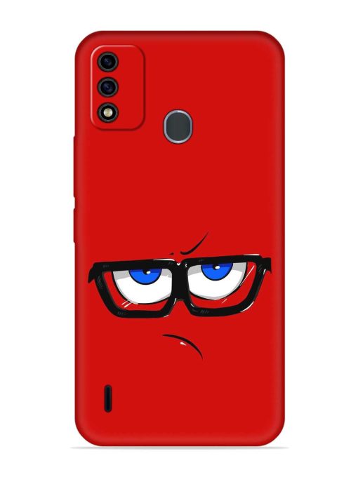 Rad Angry Face Embossed Soft Silicone Case for Itel A48 Zapvi