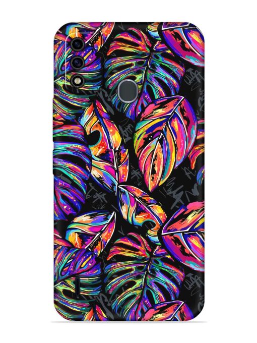 Tropical Seamless Vector Embossed Soft Silicone Case for Itel A48 Zapvi