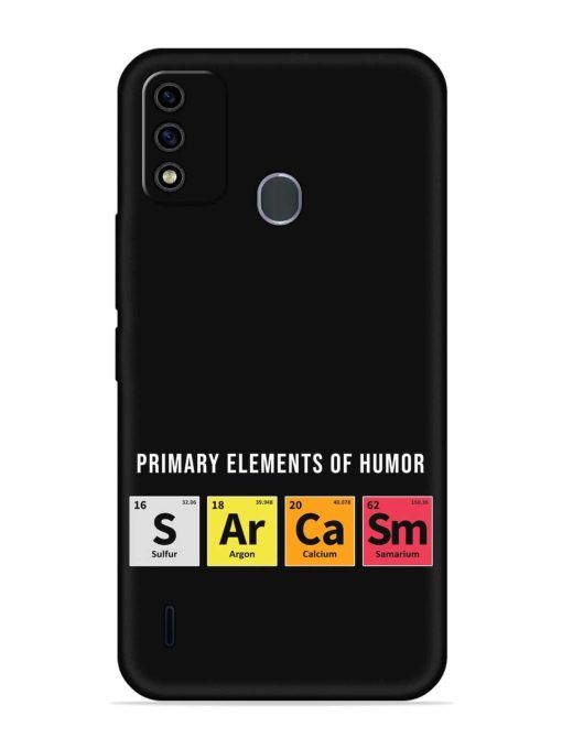 Primary Elements Humor Embossed Soft Silicone Case for Itel A48