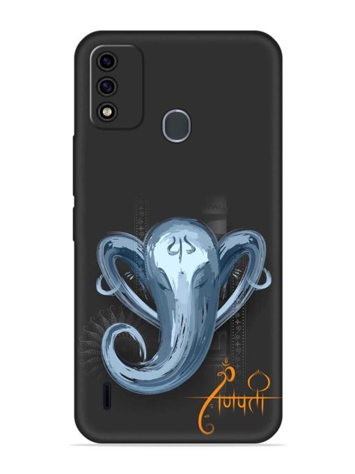 Illustration Lord Ganpati Embossed Soft Silicone Case for Itel A48 Zapvi