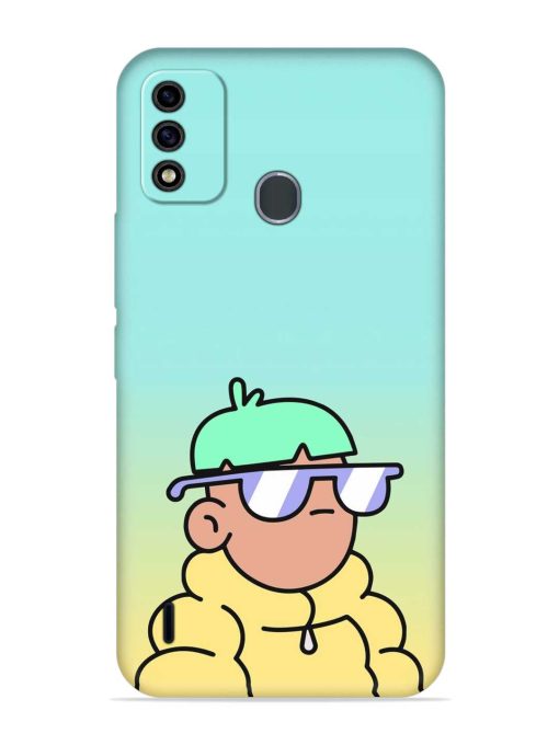 Doodles Cool Character Embossed Soft Silicone Case for Itel A48 Zapvi