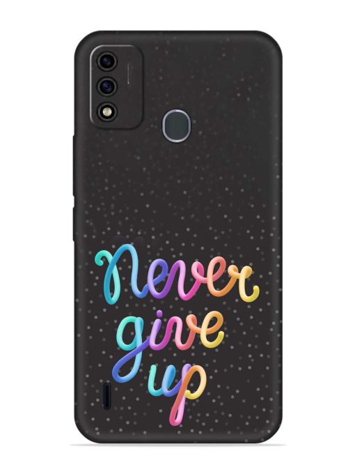 Colorful Stylized Rainbow Embossed Soft Silicone Case for Itel A48 Zapvi