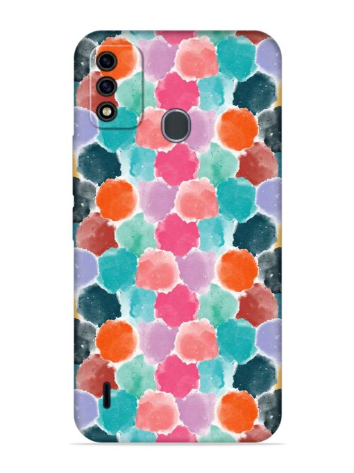 Colorful Seamless Pattern Embossed Soft Silicone Case for Itel A48 Zapvi