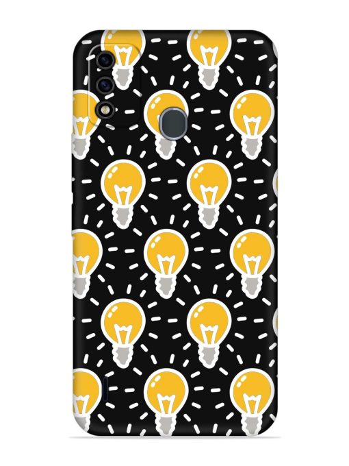 Light Bulb Seamless Embossed Soft Silicone Case for Itel A48