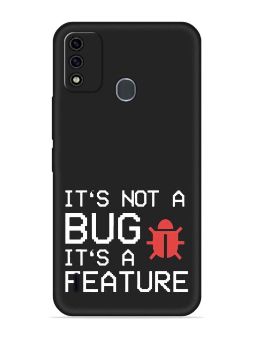 Not Bug Feature Embossed Soft Silicone Case for Itel A48 Zapvi