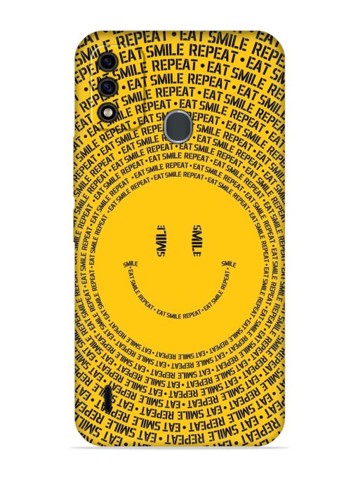 Smiley Embossed Soft Silicone Case for Itel A48 Zapvi