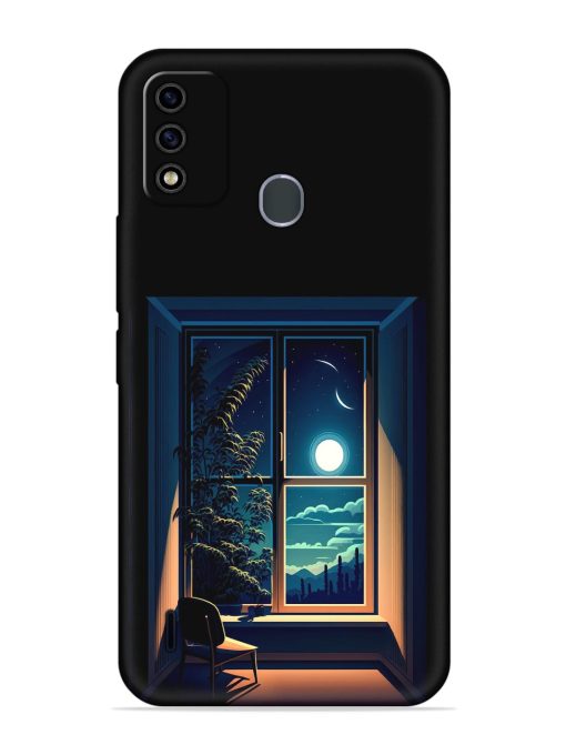 Night View At Window Embossed Soft Silicone Case for Itel A48 Zapvi