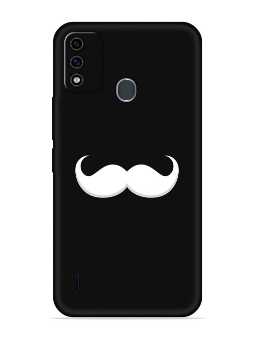 Mustache Vector Embossed Soft Silicone Case for Itel A48 Zapvi