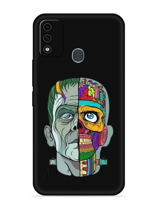 Men Vs Skull Embossed Soft Silicone Case for Itel A48 Zapvi