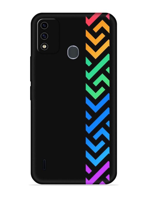 Colorshape Stripes Embossed Soft Silicone Case for Itel A48 Zapvi