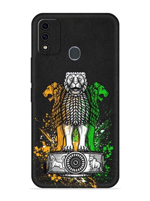 Pillars Of Ashoka Embossed Soft Silicone Case for Itel A48 Zapvi