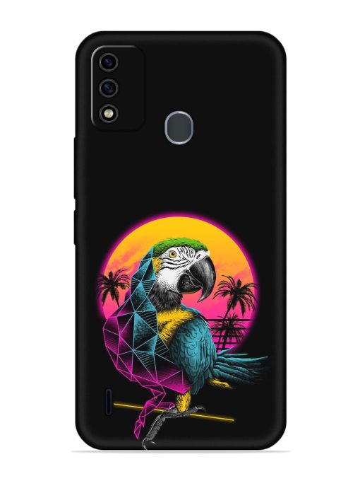 Rad Parrot Embossed Soft Silicone Case for Itel A48 Zapvi