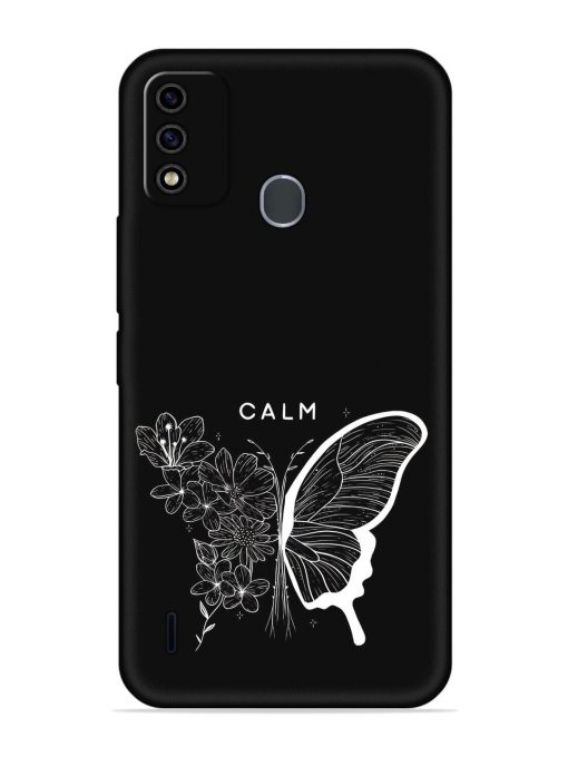 Calm Embossed Soft Silicone Case for Itel A48 Zapvi