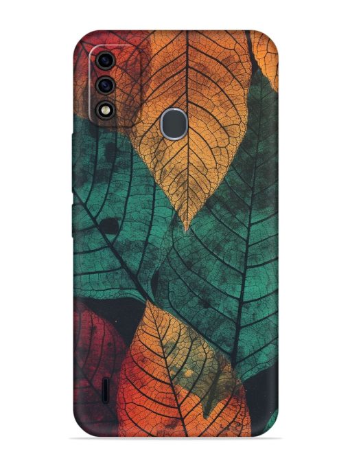 Leaves Artwork Embossed Soft Silicone Case for Itel A48 Zapvi