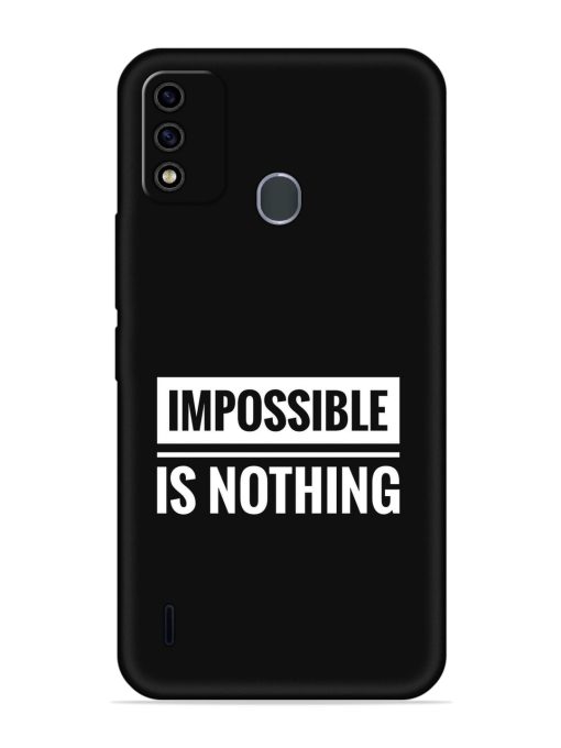 Impossible Is Nothing Embossed Soft Silicone Case for Itel A48 Zapvi