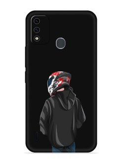 Motorcycle Rider Embossed Soft Silicone Case for Itel A48