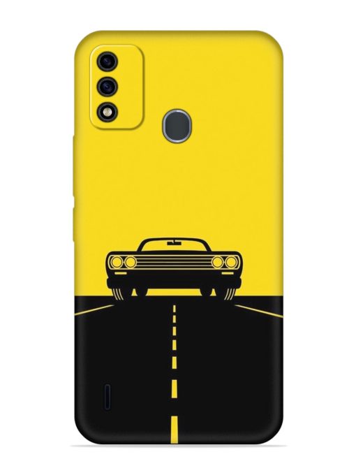 Classic Car Embossed Soft Silicone Case for Itel A48 Zapvi