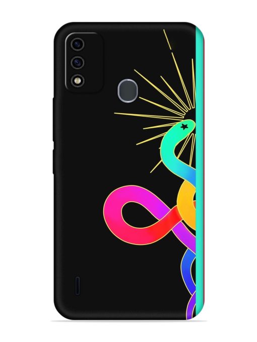 Art Geometric Abstraction Embossed Soft Silicone Case for Itel A48 Zapvi