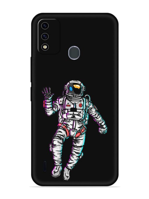 Spaceman Embossed Soft Silicone Case for Itel A48