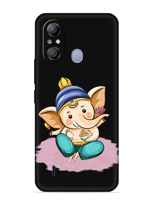 Bal Ganesh Vector Art Embossed Soft Silicone Case for Itel A49 Zapvi