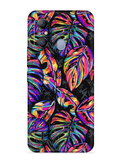 Tropical Seamless Vector Embossed Soft Silicone Case for Itel A49 Zapvi