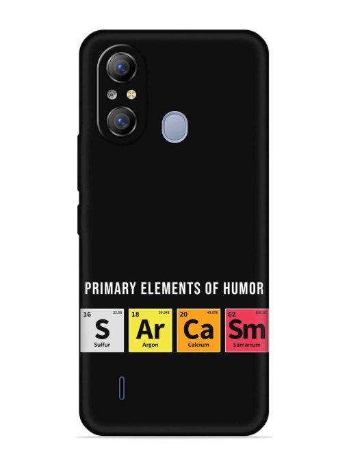 Primary Elements Humor Embossed Soft Silicone Case for Itel A49 Zapvi