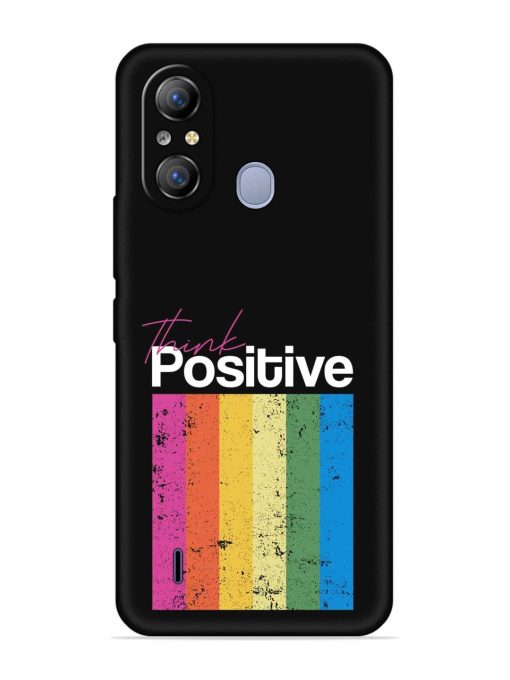 Think Positive Typography Embossed Soft Silicone Case for Itel A49 Zapvi