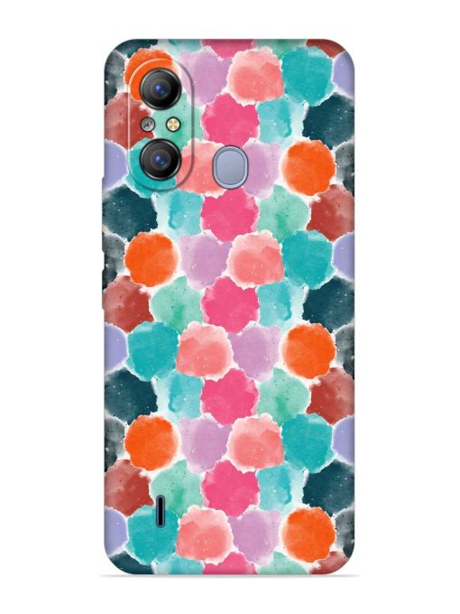 Colorful Seamless Pattern Embossed Soft Silicone Case for Itel A49 Zapvi