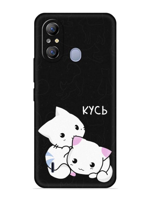 Kycb Cat Embossed Soft Silicone Case for Itel A49 Zapvi