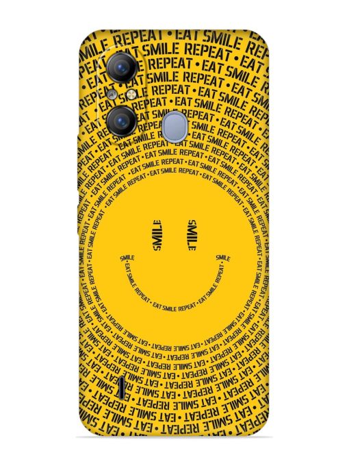 Smiley Embossed Soft Silicone Case for Itel A49 Zapvi