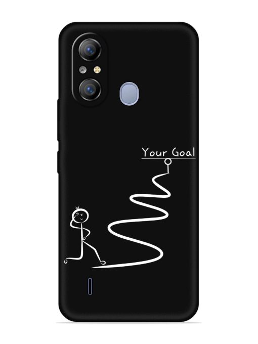 Your Goal Embossed Soft Silicone Case for Itel A49 Zapvi