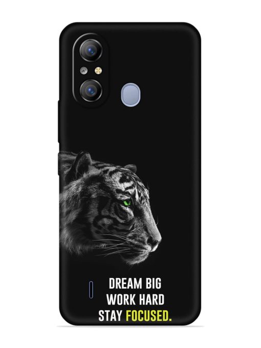 Dream Big Work Hard Embossed Soft Silicone Case for Itel A49 Zapvi