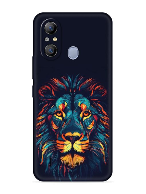 Colorful Lion Embossed Soft Silicone Case for Itel A49